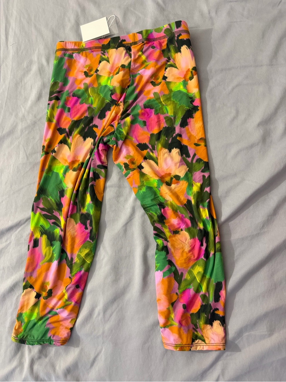 Naked Wardrobe Floral Capri Leggings - Picture 3 of 3